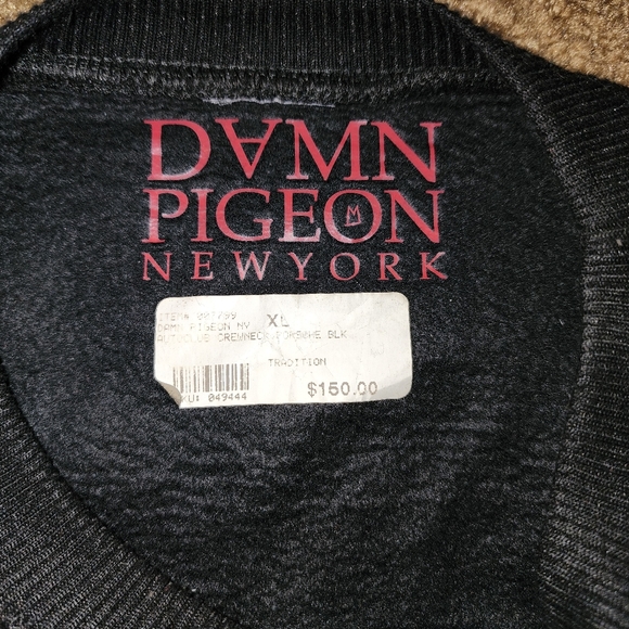 DAMN PIGEON NEW YORK PORSCHE Sweatshirt Sz. XL - Picture 3 of 11
